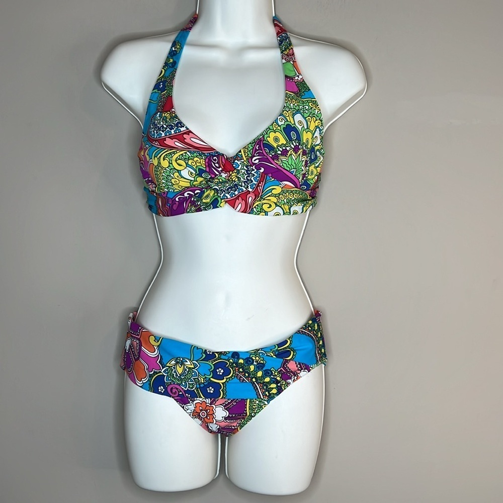 SoLo Swimwear bikini top and bottoms.